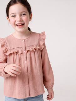 -Chemise manches longues fille