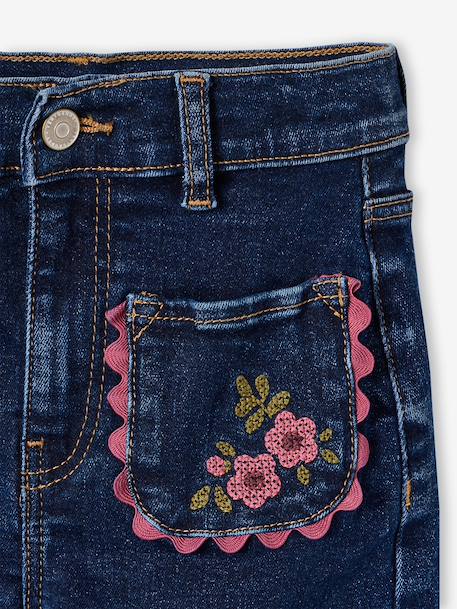 Jean large fille bleu foncé 6 - vertbaudet enfant 