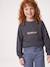T-shirt manches longues fille encre+prune 1 - vertbaudet enfant 