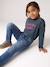 T-shirt manches longues fille encre+rose pâle+vert 6 - vertbaudet enfant 