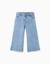 Jean à jambe large et ourlets effilochés Bleu 2 - vertbaudet enfant 