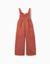 Salopette à jambe large en maille interlock avec poches Marron 1 - vertbaudet enfant 