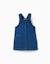 Robe salopette en jean avec poches avant Bleu 1 - vertbaudet enfant 