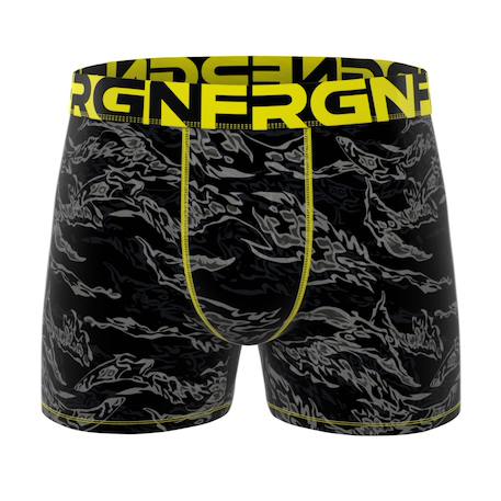 Lot de 4 boxers junior Garçon collection frgn style Turquoise/orange/jaune/noir/bleu/vert/gris 6 - vertbaudet enfant 