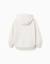 Sweat en coton à capuche avec imprimé cœur Blanc 3 - vertbaudet enfant 