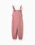 Salopette de pluie en caoutchouc avec imprimé floral Rose 2 - vertbaudet enfant 