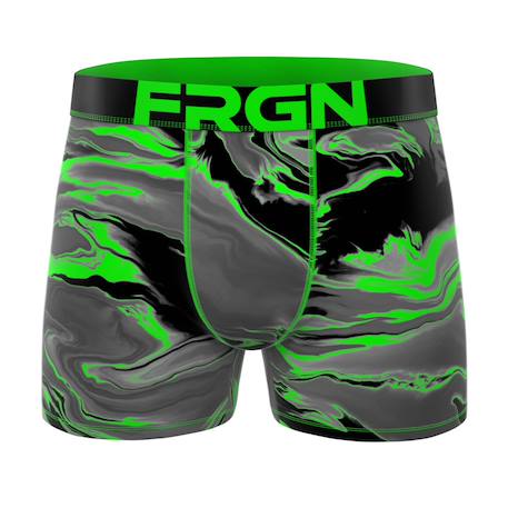 Lot de 4 boxers junior Garçon collection frgn style Turquoise/orange/jaune/noir/bleu/vert/gris 5 - vertbaudet enfant 