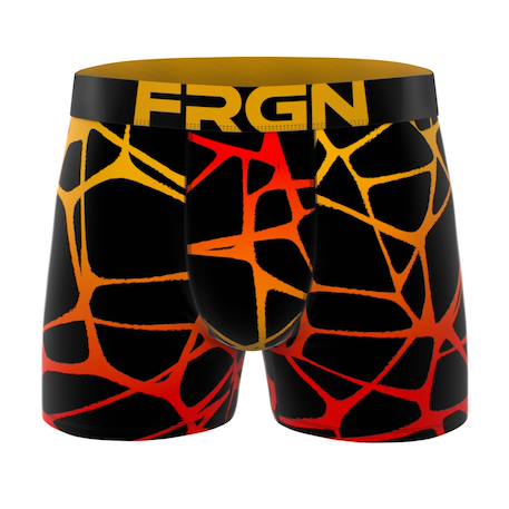 Lot de 4 boxers junior Garçon collection frgn style Turquoise/orange/jaune/noir/bleu/vert/gris 2 - vertbaudet enfant 