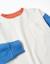 T-shirt en coton à manches longues avec poche Bleu 4 - vertbaudet enfant 
