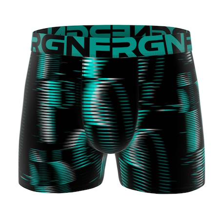 Lot de 4 boxers junior Garçon collection frgn style Turquoise/orange/jaune/noir/bleu/vert/gris 4 - vertbaudet enfant 
