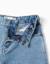 Jean à jambe large et ourlets effilochés Bleu 4 - vertbaudet enfant 