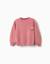 Pull en maille avec fleurs brodées Rose 2 - vertbaudet enfant 