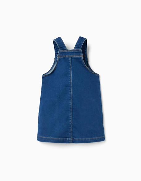 Robe salopette en jean avec poches avant Bleu 2 - vertbaudet enfant 