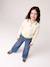 Pull polo fille manches longues écru 6 - vertbaudet enfant 