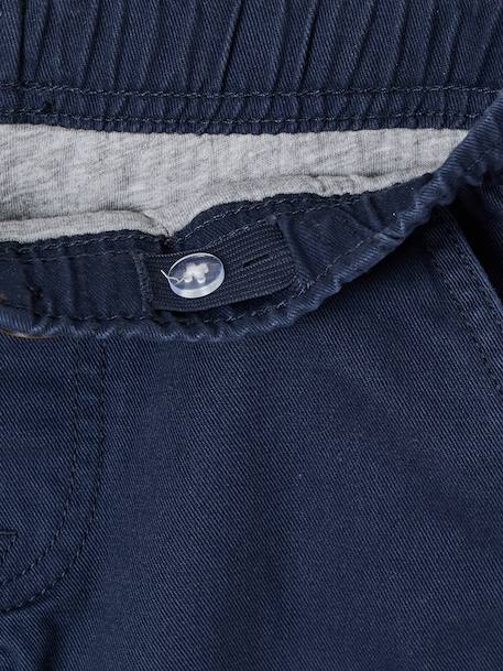 Pantalon large garçon bleu nuit+kaki 5 - vertbaudet enfant 