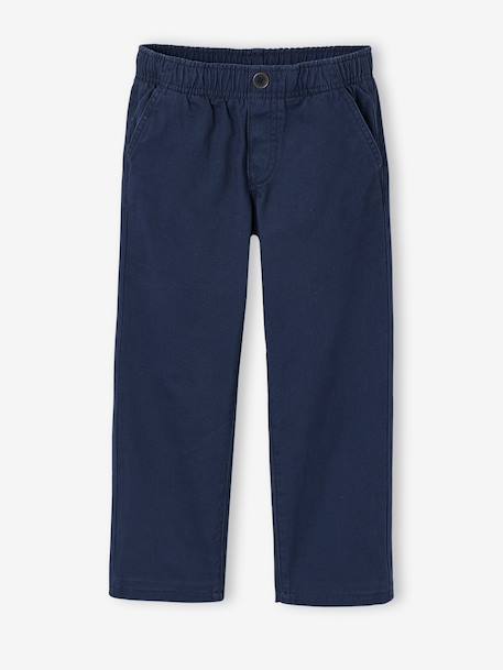 Pantalon large garçon bleu nuit+kaki 1 - vertbaudet enfant 