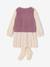 Ensemble robe 3 pièces enfant fille écru+mauve 14 - vertbaudet enfant 