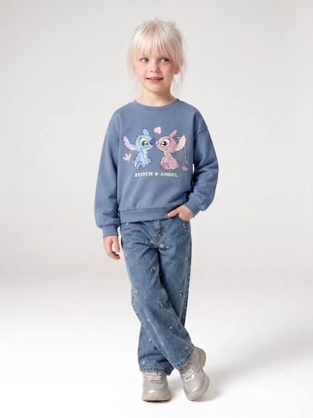 Sweat Lilo et Stitch bleu chambray 7 - vertbaudet enfant 
