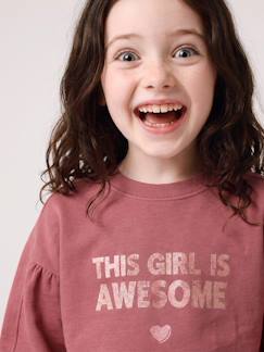 -Sweat fille col rond