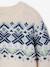 Pull jacquard garçon col rond blanc 3 - vertbaudet enfant 
