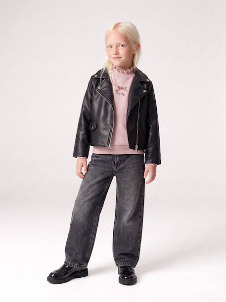 Jean fille mom bleu clair+bleu moyen+denim gris 15 - vertbaudet enfant 