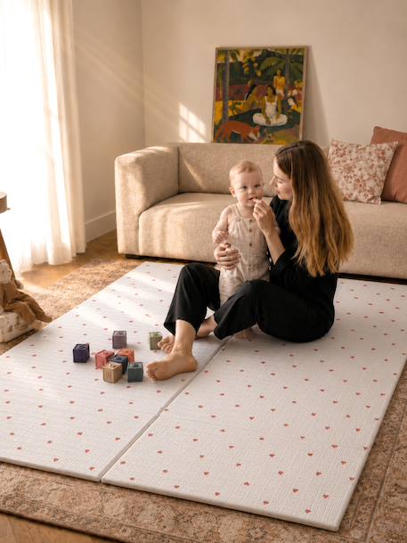 Grand tapis d'activités pliable Lunes / nuages+Petit cœur+Retro Flower+Tanzanie+Terrazzo 10 - vertbaudet enfant 