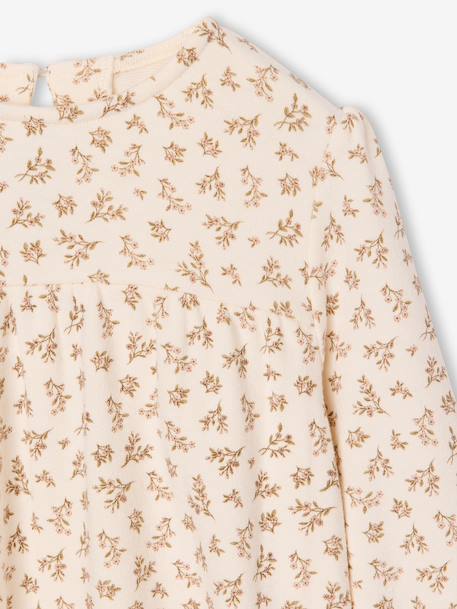 Ensemble robe 3 pièces enfant fille écru+mauve 16 - vertbaudet enfant 