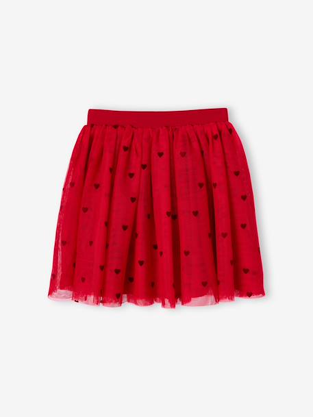 Jupe fille en tulle rouge 3 - vertbaudet enfant 