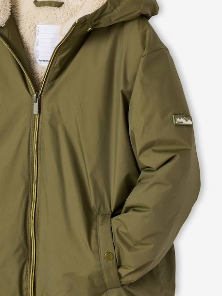 Coupe vent long enfant garçon olive 5 - vertbaudet enfant 