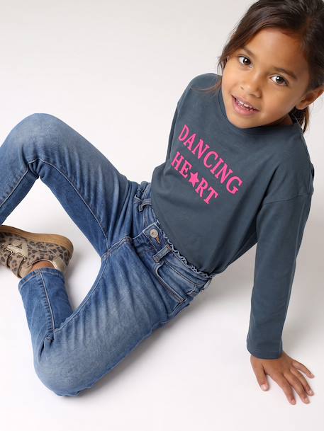 Jean slim fille morpho médium bleu clair+bleu moyen 9 - vertbaudet enfant 