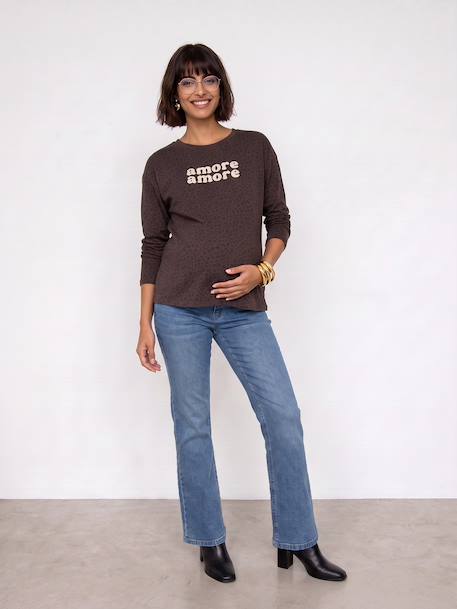 Jean de grossesse large denim brut+GRIS FONCE UNI+stone 9 - vertbaudet enfant 
