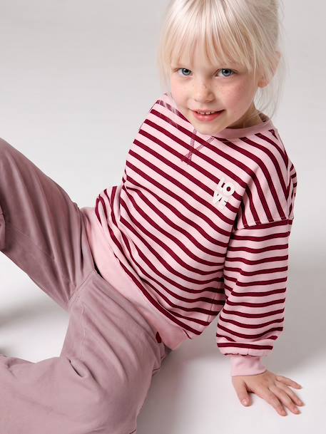 Fille-Pull, gilet, sweat-Sweat fille manches longues