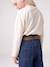 Jean large paperbag fille bleu foncé+bleu moyen 8 - vertbaudet enfant 