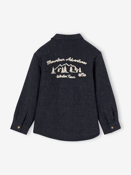 Chemise garçon manches longues gris chiné 5 - vertbaudet enfant 