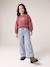 Sweat fille col rond mauve+rose pâle 6 - vertbaudet enfant 
