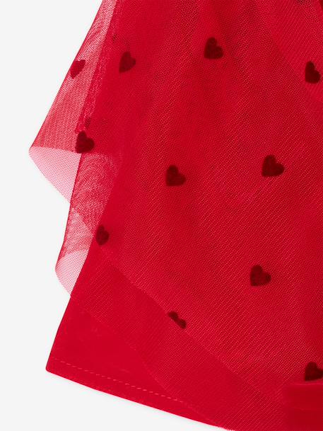 Jupe fille en tulle rouge 4 - vertbaudet enfant 