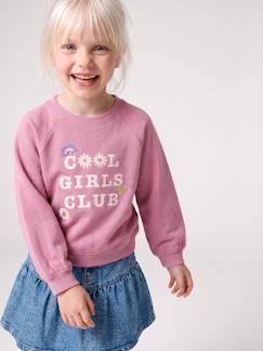 -Sweat fille manches longues col rond