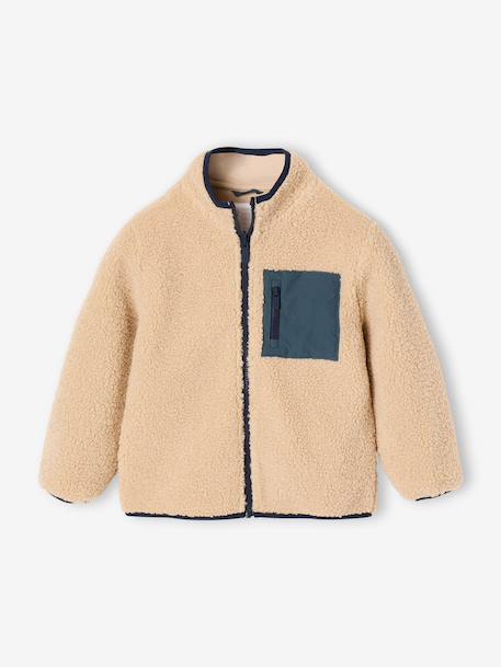 Parka 3 en 1 garçon amovible bleu ardoise+noix de pécan 7 - vertbaudet enfant 