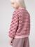 Sweat fille manches longues écru+rouge 10 - vertbaudet enfant 