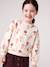 Sweat fille col rond écru+ivoire+rose pâle+taupe 1 - vertbaudet enfant 