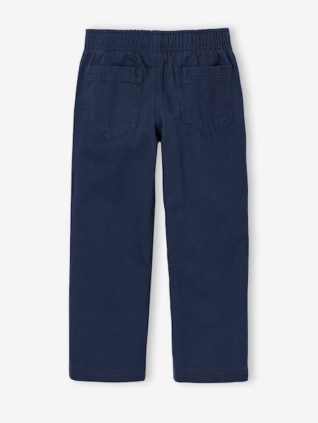 Pantalon large garçon bleu nuit+kaki 3 - vertbaudet enfant 