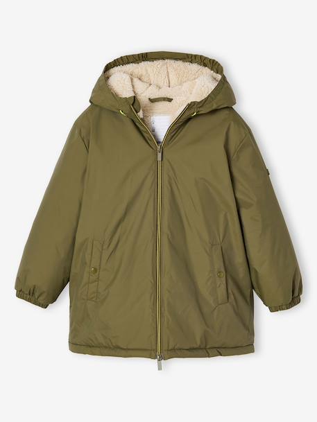 Coupe vent long enfant garçon olive 1 - vertbaudet enfant 