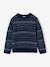Pull jacquard garçon col rond marine 4 - vertbaudet enfant 