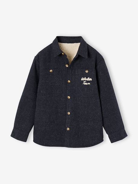 Chemise garçon manches longues gris chiné 4 - vertbaudet enfant 