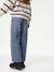 Pantalon fille large couleur bleu grisé+prune+rose+vert 7 - vertbaudet enfant 
