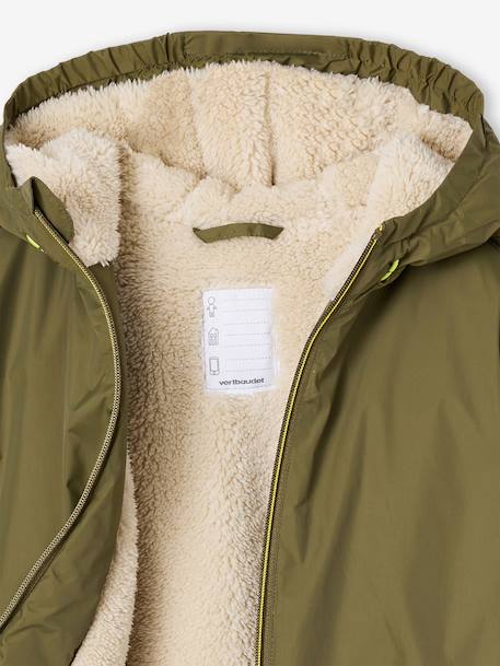Coupe vent long enfant garçon olive 4 - vertbaudet enfant 