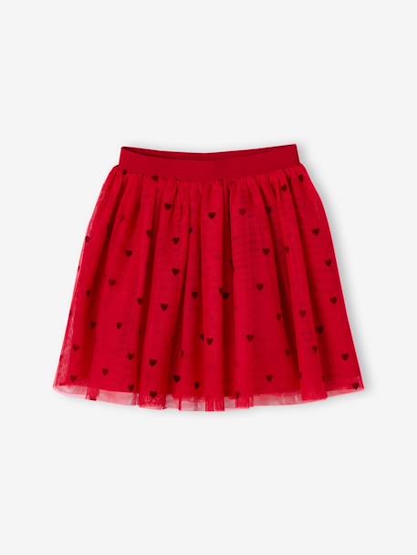 Jupe fille en tulle rouge 2 - vertbaudet enfant 