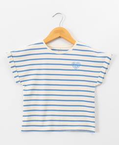 -Mariniere manches courtes 100% coton fille