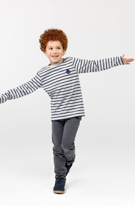 Garçon-Mariniere manches longues 100% coton garçon