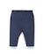 Ensemble robe + bas 100% coton bébé fille Fond blanc raye indigo 4 - vertbaudet enfant 